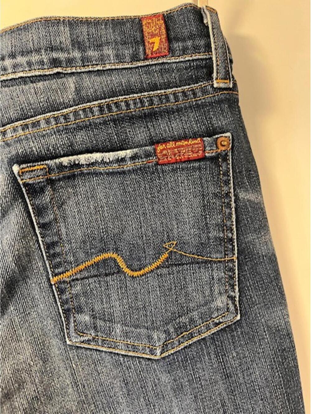 7 For All Mankind Flare Jeans-Size 28 - Picture 5 of 7